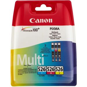 Canon CLI-526 Cyan Magenta Yellow 3-pack - Cartridges Canon CLI-526 Cyan Magenta Yellow 3-pack - Cartridges