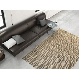 Kayoom Aperitif 310 Beige Bruin Vloerkleed - Handgeweven Katoenen Tapijt Kayoom Aperitif 310 Beige Bruin Vloerkleed - Handgeweven Katoenen Tapijt