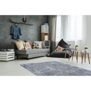 Tapis vintage bleu clair Etna 110 de Kayoom - Tapis - Publicité Tapis vintage bleu clair Etna 110 de Kayoom - Tapis - Publicité