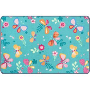 Primaflor - PAPILLON - Turquoise - 100x150 cm - Carpet Primaflor - PAPILLON - Turquoise - 100x150 cm - Carpet