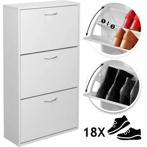 Szafka na Buty Nova - 60x22x105 cm - Biała - Przechowywanie, Organizer Szafka na Buty Nova - 60x22x105 cm - Biała - Przechowywanie, Organizer