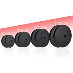 FF Europe Disques de poids - 2 x 2,5 kg, Ø 31 mm, Plastique, Noir - Disques de poids - Publicité FF Europe Disques de poids - 2 x 2,5 kg, Ø 31 mm, Plastique, Noir - Disques de poids - Publicité