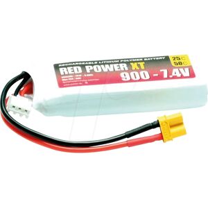Red Power 15408 LiPo Battery - 900mAh, 7.4V, XT30 Red Power 15408 LiPo Battery - 900mAh, 7.4V, XT30