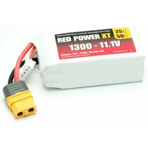 Red Power Model RC Battery 11.1V 1300mAh - RC Battery Pack Red Power Model RC Battery 11.1V 1300mAh - RC Battery Pack