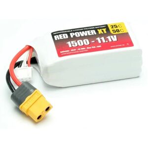 Red Power RC Battery Pack - 1500mAh 11.1V LiPo XT60 - RC Battery Red Power RC Battery Pack - 1500mAh 11.1V LiPo XT60 - RC Battery