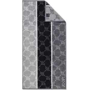 Serviette de bain en coton noir JOOP! Motif de centaurée Serviette de bain en coton noir JOOP! Motif de centaurée