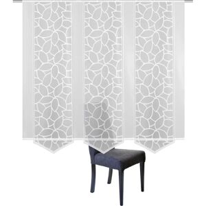 HOME WOHNIDEEN JENNA Semi-transparent Jacquard Curtain Set - Sliding Curtain HOME WOHNIDEEN JENNA Semi-transparent Jacquard Curtain Set - Sliding Curtain