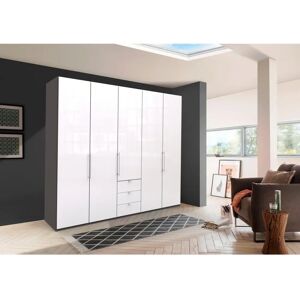WIEMANN Loft Kleiderschrank - 5-türig, Weiß Havanna Glas WIEMANN Loft Kleiderschrank - 5-türig, Weiß Havanna Glas