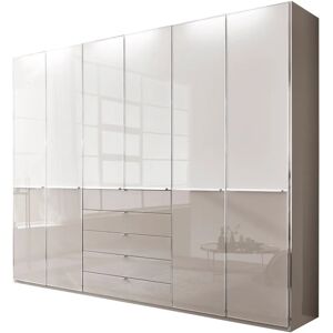 Wiemann Shanghai Kleiderschrank - 6-Türen, Weiß/Kieselgrau, 300cm Wiemann Shanghai Kleiderschrank - 6-Türen, Weiß/Kieselgrau, 300cm