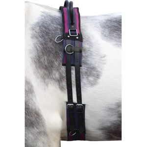 HKM Faja de entrenamiento en lona navy/rosada pasión - Faja para caballos HKM Faja de entrenamiento en lona navy/rosada pasión - Faja para caballos