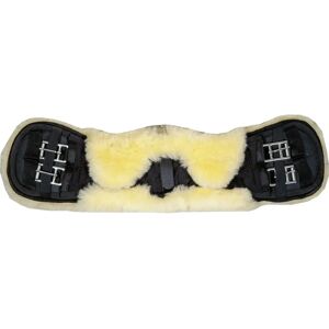 HKM Faja corta de lana de oveja negra - ¡Comodidad y funcionalidad! - Faja de silla HKM Faja corta de lana de oveja negra - ¡Comodidad y funcionalidad! - Faja de silla