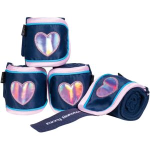 HKM - Hearts - bleu foncé - 150 cm - Bandages polaires - Publicité HKM - Hearts - bleu foncé - 150 cm - Bandages polaires - Publicité
