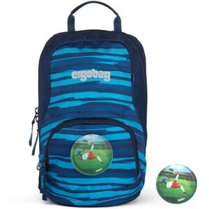 Sac à dos maternelle bleu Ergobag - Petit, rayé, écologique - Publicité Sac à dos maternelle bleu Ergobag - Petit, rayé, écologique - Publicité