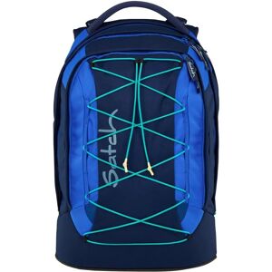 Sac à dos scolaire Satch Crossed Blue - Ergonomique, PET recyclé - Publicité Sac à dos scolaire Satch Crossed Blue - Ergonomique, PET recyclé - Publicité