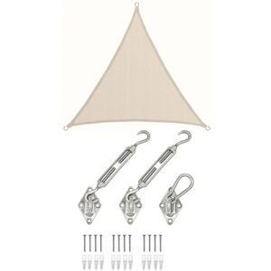 Amanka 3x3x3 Vela Ombreggiante - Resistente UV, Traspirante, Beige Amanka 3x3x3 Vela Ombreggiante - Resistente UV, Traspirante, Beige