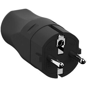 Bachmann Modell 960.101 Steckeradapter - Typ F, 250V, Schwarz Bachmann Modell 960.101 Steckeradapter - Typ F, 250V, Schwarz