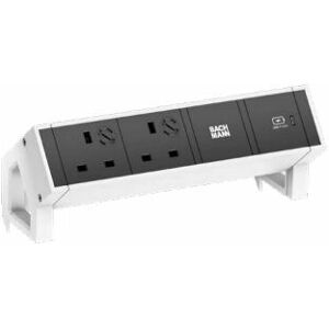 Bachmann - DESK2 - 2x UK - 1x USB A/C 22W - Power strip Bachmann - DESK2 - 2x UK - 1x USB A/C 22W - Power strip