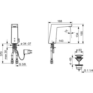 Hansa - Robinet de baie fără contact Bluetooth Hansa - Robinet de baie fără contact Bluetooth