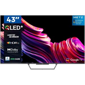 Metz 43 hüvelykes QLED okostelevisió - 4K Ultra HD, Google TV, WiFi, HDMI, Dolby Atmos Metz 43 hüvelykes QLED okostelevisió - 4K Ultra HD, Google TV, WiFi, HDMI, Dolby Atmos