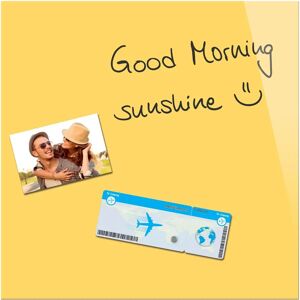 BE! Board 45x45cm Glass Magnet Board - Yellow - Magnetboard BE! Board 45x45cm Glass Magnet Board - Yellow - Magnetboard