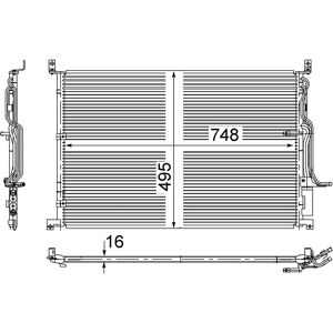 Mahle AC 271 000S - Korkealaatuinen OEM ilmastointikondensaattori Audi A8 D3 Mahle AC 271 000S - Korkealaatuinen OEM ilmastointikondensaattori Audi A8 D3