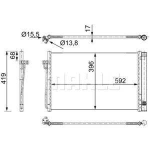 MAHLE Original AC 344 000S Condenseur pour BMW - Climatisation - Publicité MAHLE Original AC 344 000S Condenseur pour BMW - Climatisation - Publicité