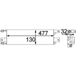 MAHLE AC 356 000P - Condenser for air conditioning MAHLE AC 356 000P - Condenser for air conditioning