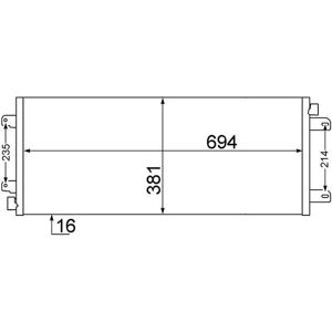 MAHLE AC 527 000S Paralellikondensaattori - Kondensaattori MAHLE AC 527 000S Paralellikondensaattori - Kondensaattori