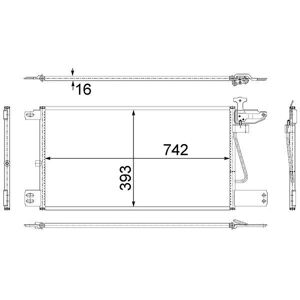 MAHLE BEHR Condensor - Parallel koelbuizen - 4057635024280 - Airconditioner MAHLE BEHR Condensor - Parallel koelbuizen - 4057635024280 - Airconditioner