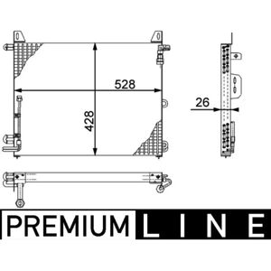 MAHLE Original AC 656 000P Läpivirtävä lauhdutin - Ilmastointi, Mercedes-Benz SL MAHLE Original AC 656 000P Läpivirtävä lauhdutin - Ilmastointi, Mercedes-Benz SL