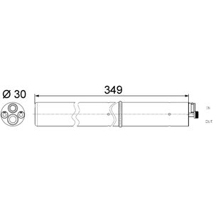 Mahle Original Climate Dryer - Air Conditioning Filter / Dehydrator / Dryer Mahle Original Climate Dryer - Air Conditioning Filter / Dehydrator / Dryer
