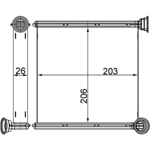 MAHLE Grzejnik AH 256 000S - System grzewczy MAHLE Grzejnik AH 256 000S - System grzewczy