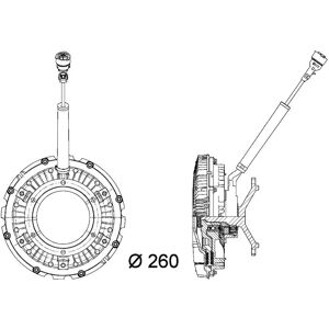 MAHLE CFC 90 000P Radiator Fan Clutch - Radiator Fan MAHLE CFC 90 000P Radiator Fan Clutch - Radiator Fan