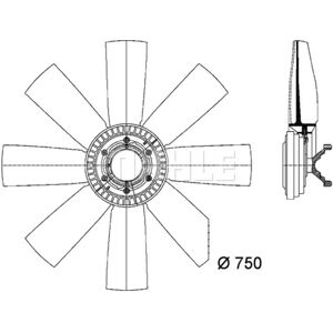 BEHR MAHLE CFF 437 000P - Ventilateur - 750mm, 8 pales, Fonctionnement thermique - Publicité BEHR MAHLE CFF 437 000P - Ventilateur - 750mm, 8 pales, Fonctionnement thermique - Publicité
