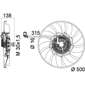 MAHLE CFF 471 000P Radiatorin tuuletin - Radiator Fan MAHLE CFF 471 000P Radiatorin tuuletin - Radiator Fan