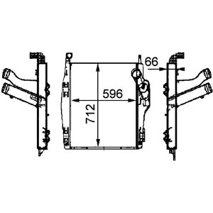 MAHLE CI 104 000P Laddluftkylare - Ilma-ilma vaihtaja MAHLE CI 104 000P Laddluftkylare - Ilma-ilma vaihtaja