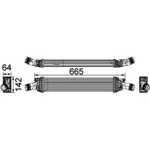 MAHLE ORIGINAL Modello CI 170 000P Intercooler - Aria/Aria, Acqua/Aria, Audi, Porsche MAHLE ORIGINAL Modello CI 170 000P Intercooler - Aria/Aria, Acqua/Aria, Audi, Porsche