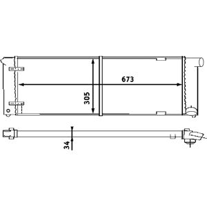 Radiateur de liquide de refroidissement moteur MAHLE BEHR CR 407 000S - Publicité Radiateur de liquide de refroidissement moteur MAHLE BEHR CR 407 000S - Publicité