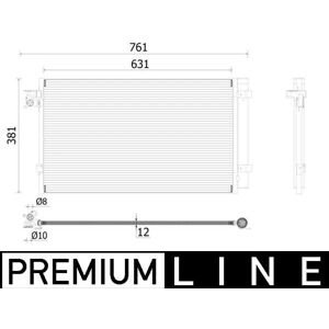 Mahle AC 896 000P Paralleellinen jäähdytyskondensserori - Ilmastointi Mahle AC 896 000P Paralleellinen jäähdytyskondensserori - Ilmastointi