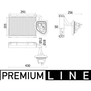 Mahle AE 159 000P Ilmastointijäähdytin - BMW, R 134a Mahle AE 159 000P Ilmastointijäähdytin - BMW, R 134a