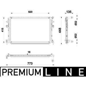 Mahle Aftermarket Low Temperature Intercooler - Car Part Mahle Aftermarket Low Temperature Intercooler - Car Part