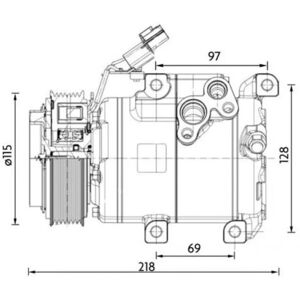 Mahle RS-15 Compresseur pour Hyundai H350 - Klimakompressor - Publicité Mahle RS-15 Compresseur pour Hyundai H350 - Klimakompressor - Publicité