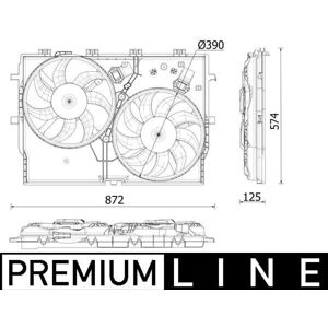 Moteur de ventilateur MAHLE CFF 550 000P - Refroidissement - Électrique - Publicité Moteur de ventilateur MAHLE CFF 550 000P - Refroidissement - Électrique - Publicité