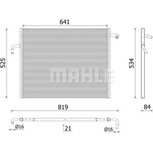 MAHLE Alumiinilämmitin Radiator Volvo - Matala lämpötila MAHLE Alumiinilämmitin Radiator Volvo - Matala lämpötila