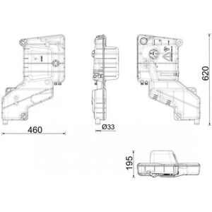 MAHLE CRT 287 000P - Jäähdytysnesteen laajennusastia MAHLE CRT 287 000P - Jäähdytysnesteen laajennusastia