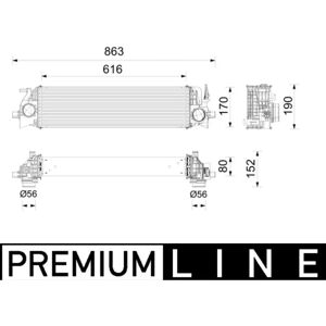 MAHLE CI 736 000P Intercooler - Intercooler MAHLE CI 736 000P Intercooler - Intercooler