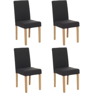 HHG Littau 4 Sillas de Comedor - Diseño Moderno - Tapizado Cómodo - Patas de Madera HHG Littau 4 Sillas de Comedor - Diseño Moderno - Tapizado Cómodo - Patas de Madera