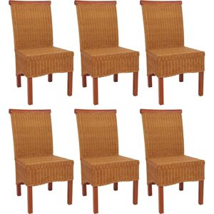 MCW Modell M42 Rattan Esszimmerstühle - 6er-Set MCW Modell M42 Rattan Esszimmerstühle - 6er-Set