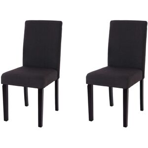 HHG Littau Sillas de comedor Set de 2 - Modernas, Cómodas, Patas de madera HHG Littau Sillas de comedor Set de 2 - Modernas, Cómodas, Patas de madera