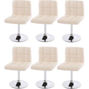 HHG - Modello Kavala 6 Sedie da pranzo girevoli moderne - Sedie da pranzo HHG - Modello Kavala 6 Sedie da pranzo girevoli moderne - Sedie da pranzo
